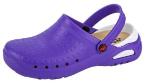 Purple washable clogs slip resistant for operating theatres
